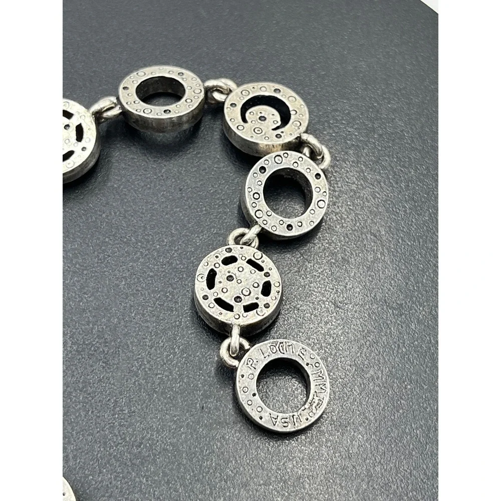 Patricia Locke Rare Archival Concentric Omni Crystal Rainbow Bracelet USA